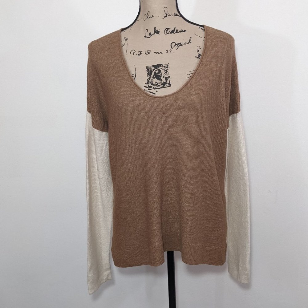 Madewell Kimball Pullover Colorblock Sweater Wool/Alpaca Blend Style #K5759 XL